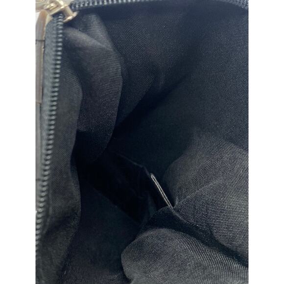 MAD BY DESIGN Women’s Black-Cream Chevron Handmade Square Shoulder Bag SZ OS - Picture 5 of 11